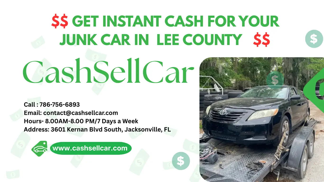 we give top cash for junk cars in Lee County