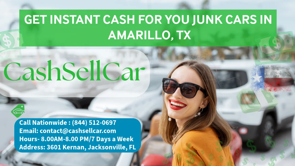 CashSellCar offers instant cash for junk cars in Amarillo TX with free towing and fast vehicle removal
