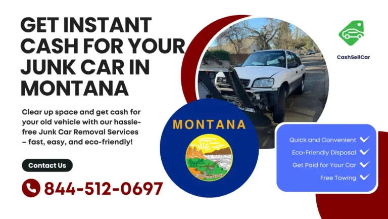 Cash for cars guide for Yellowstone, Big Horn, Stillwater, MT with 5 city links, title tips, free towing notes, and 844-512-0697.