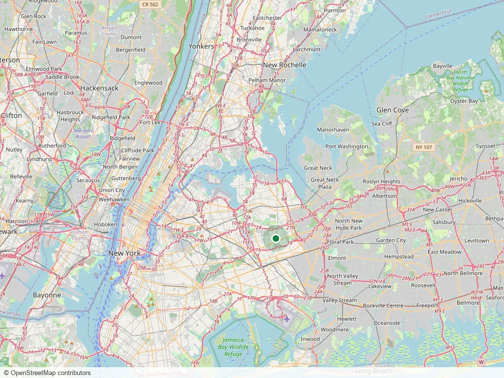 Map of the Queens junk car pickup coverage area