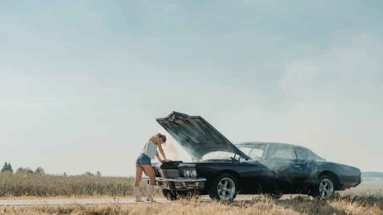 Damaged vehicle awaiting pickup in Illinois — Best Way to Sell a Car With a Blown Engine in Illinois