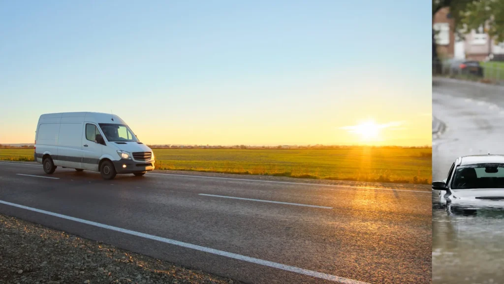 When to Cancel Insurance After Selling a Car in Nevada Older commercial cargo van prepared for towing
