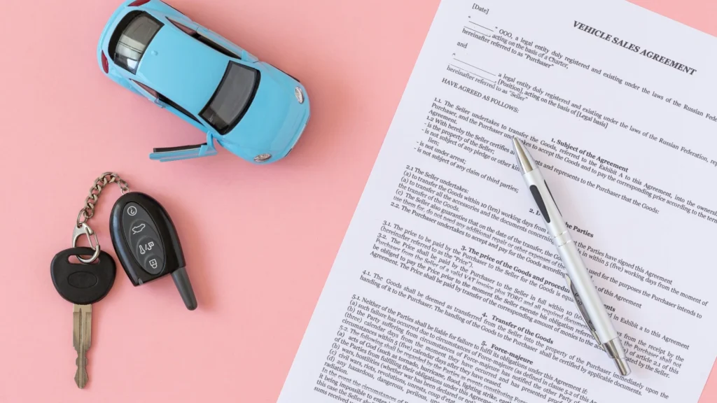 Damaged vehicle awaiting pickup in Illinois — How to Get a Duplicate Car Title in Illinois Before Selling