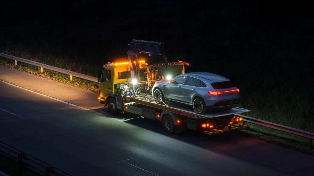 Damaged vehicle awaiting pickup in Illinois — Kankakee and I-57 Corridor Junk Car Guide