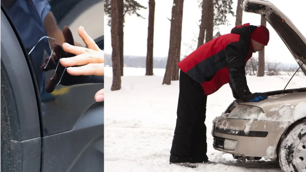 What Affects Junk Car Value in Maine: What Raises or Lowers It Vehicle seller reviewing an offer beside an older car and tow truck
