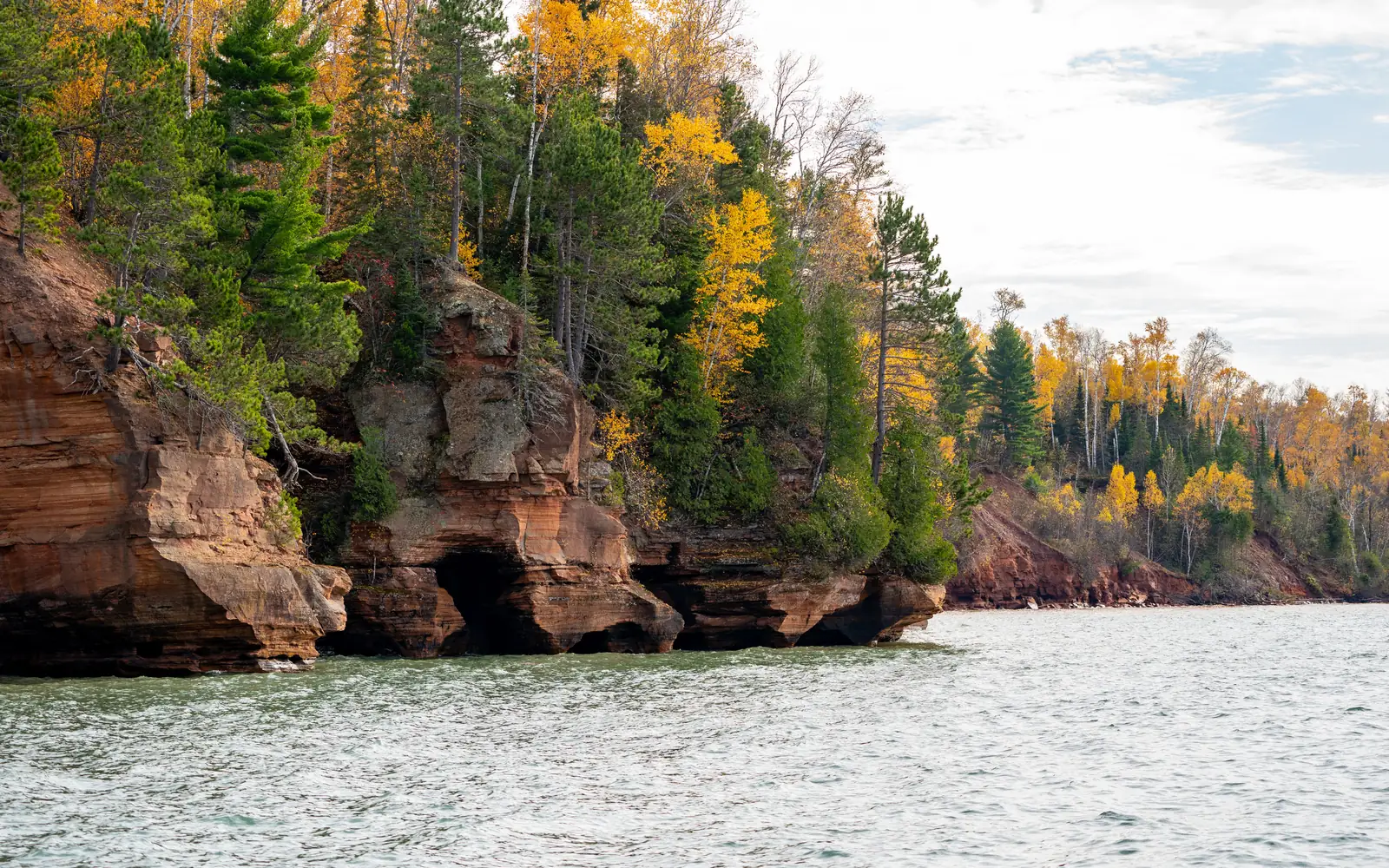 Apostle Islands sea caves, Lake Superior, northern WI – free junk car pickup up north